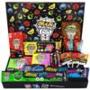 Brain Blasterz Sour Sweets Gift Box Vegan Halal Friendly Bonbon Candy Snack Bundle with Crunch Balls Gum Stick Brain Breakerz Bitz Chew Bar Chew Sticks Drip n Lollipop Powder Double Dip Halloween Candy