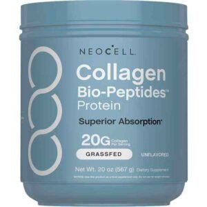 NeoCell Collagen Bio-Peptides Powder 20oz - Grassfed Protein Supplement - Advanced with 18 Essential Amino Acids